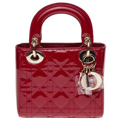 lady dior patent leather small|lady dior handbags.